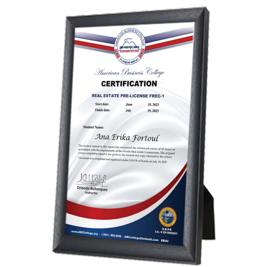 Certificado FREC 1